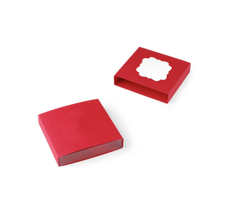 Box for Sweets with an Original Die Cut Figure 