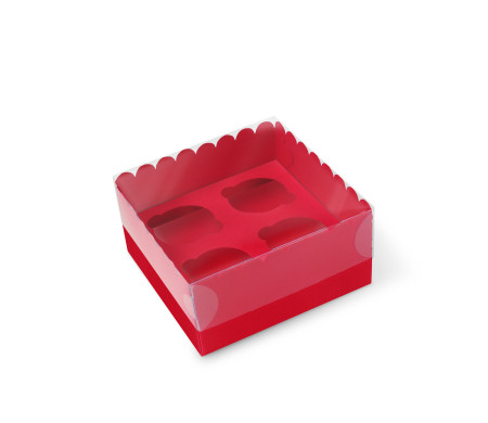 Caja para 4 Cupcakes