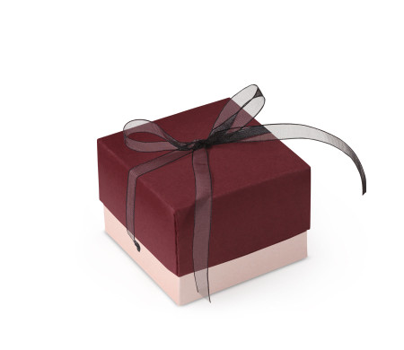 Graziosa Scatola Regalo con Coperchio e Fiocco Decorativo 