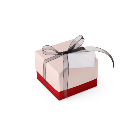 Schöne Geschenkbox mit Deckel und Schleife
