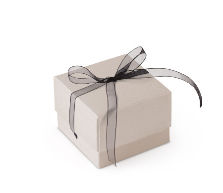 Graziosa Scatola Regalo con Coperchio e Fiocco Decorativo 