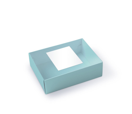 Macaron box with a Clear Plastic Strip