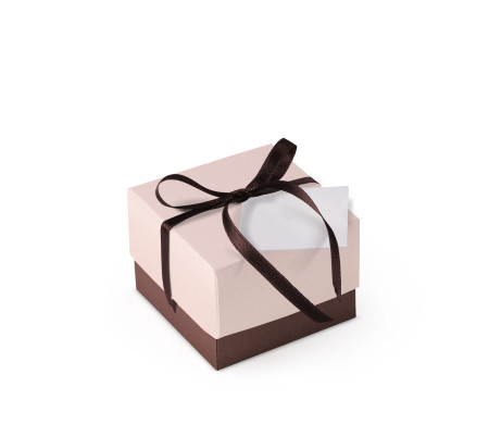 Graziosa Scatola Regalo con Coperchio e Fiocco Decorativo 