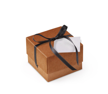 Graziosa Scatola Regalo con Coperchio e Fiocco Decorativo 