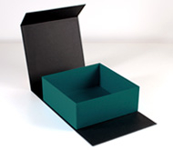 Self-assembly square lined box
