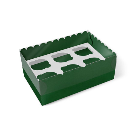 Caja para 6 Cupcakes, Magdalenas o Cookies