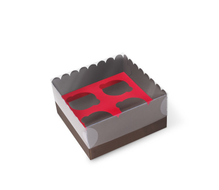 Caja para 4 Cupcakes