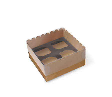 Caja para 4 Cupcakes