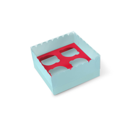 Caja para 4 Cupcakes
