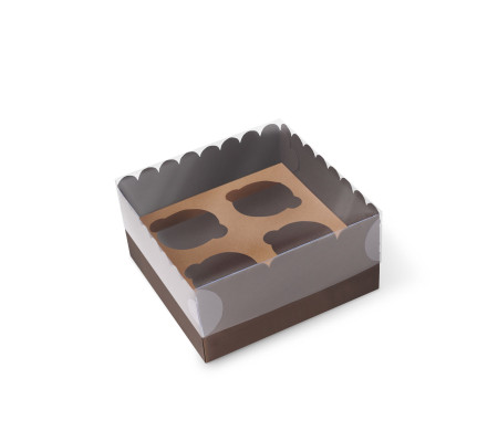 Caja para 4 Cupcakes