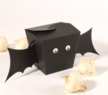Bat box to carry candy on Halloween
