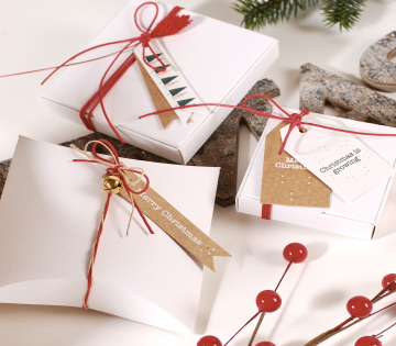 Gift box with Christmas decoration