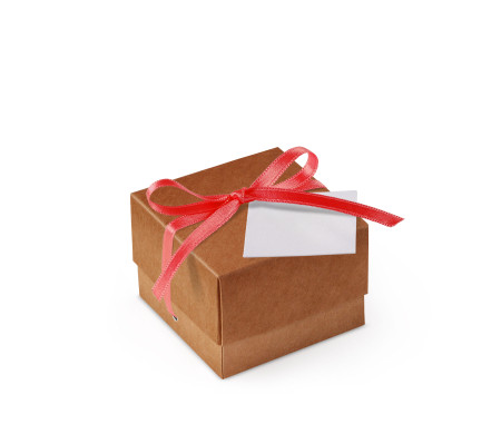 Schöne Geschenkbox mit Deckel und Schleife