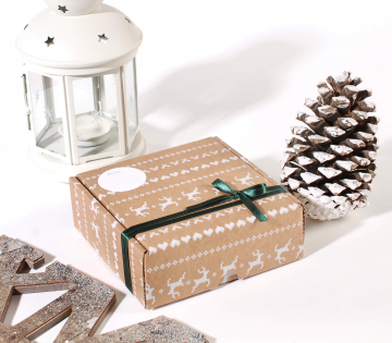 Christmas square shipping box