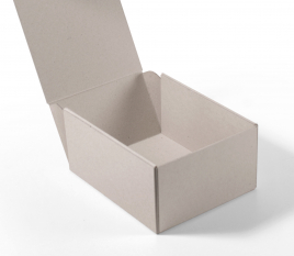 Caja rectangular de cartón ecológico rígido automontable