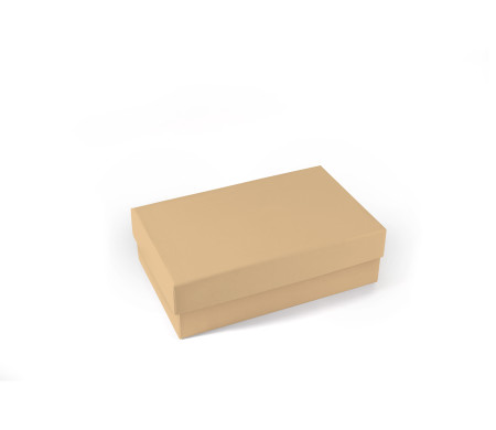 Caja rectangular rígida de cartón forrado