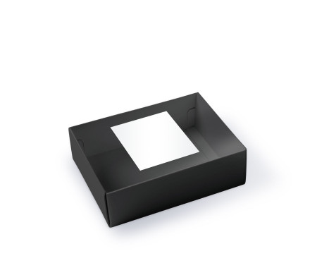 Macaron box with a Clear Plastic Strip