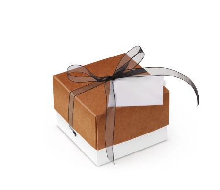 Schöne Geschenkbox mit Deckel und Schleife