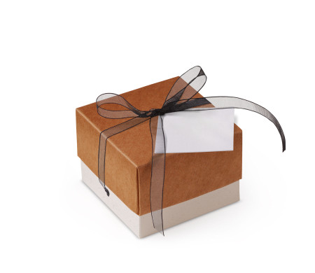 Schöne Geschenkbox mit Deckel und Schleife