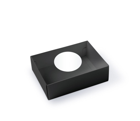 Macaron box with a Clear Plastic Strip