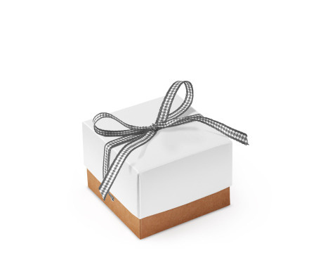 Graziosa Scatola Regalo con Coperchio e Fiocco Decorativo 