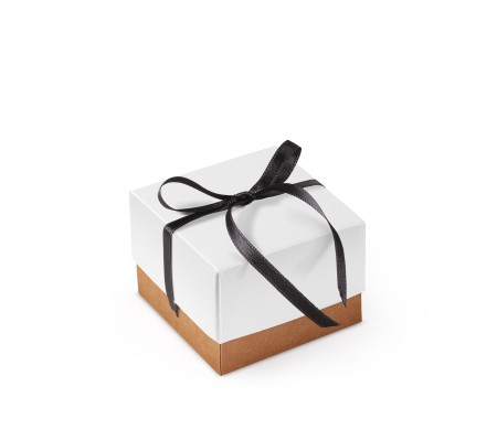 Graziosa Scatola Regalo con Coperchio e Fiocco Decorativo 