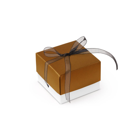 Schöne Geschenkbox mit Deckel und Schleife
