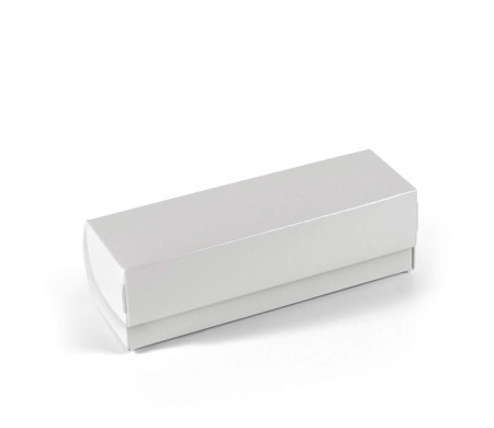 Elongated box with lid for macarons