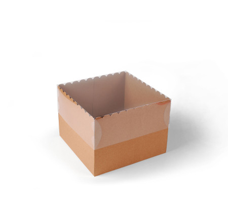 Box for Cakes and Pies, with a Clear Lid