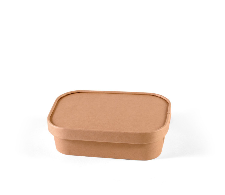 Kraft Cardboard Tupper With Lid | SP UK