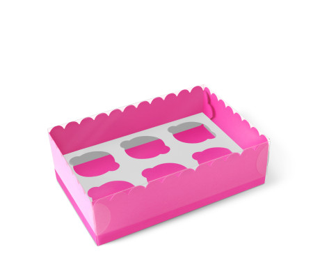 Caja para 6 Cupcakes, Magdalenas o Cookies