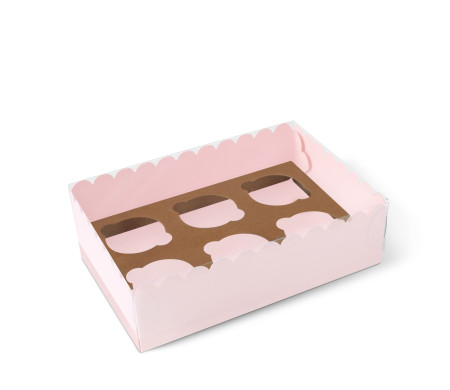 Caja para 6 Cupcakes, Magdalenas o Cookies