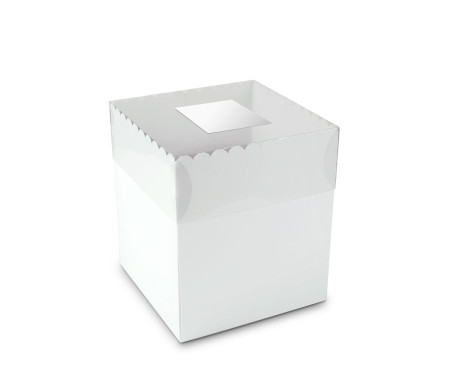 Box for Cakes and Pies, with a Clear Lid