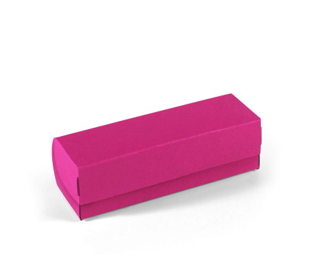 Elongated box with lid for macarons