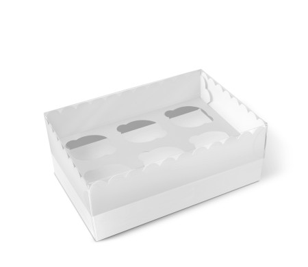 Caja para 6 Cupcakes, Magdalenas o Cookies