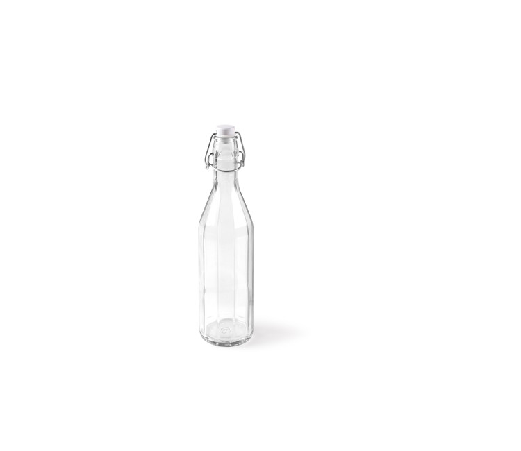 Bouteille en verre pour l'eau, avec bouchon... | SelfPackagi