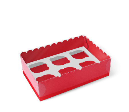 Caja para 6 Cupcakes, Magdalenas o Cookies
