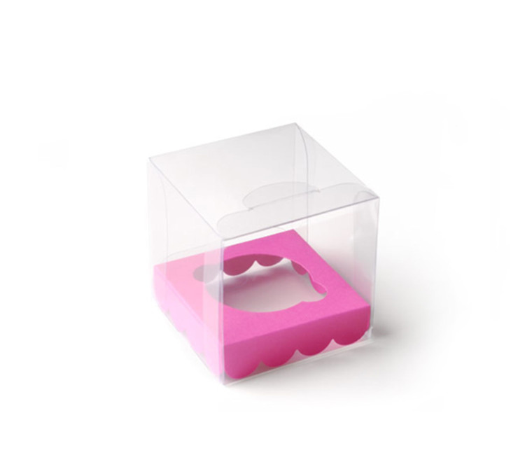 Caja Transparente para Un Cupcake