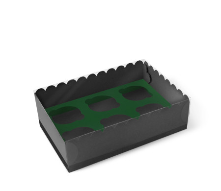 Caja para 6 Cupcakes, Magdalenas o Cookies