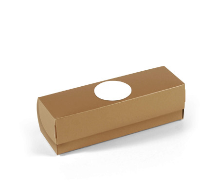 Boîte allongée avec couvercle pour macarons