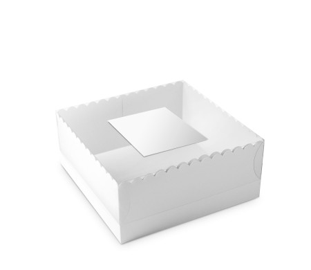 Box for Cakes and Pies, with a Clear Lid