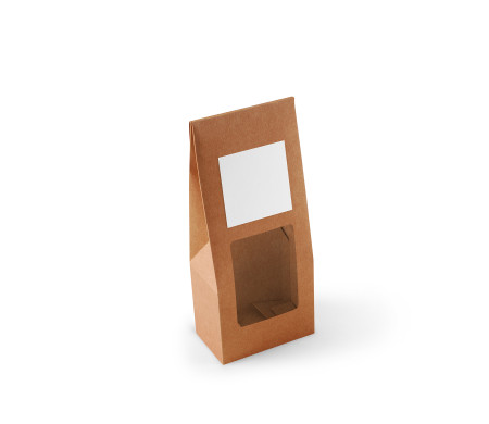 Caja con ventana para alimentación