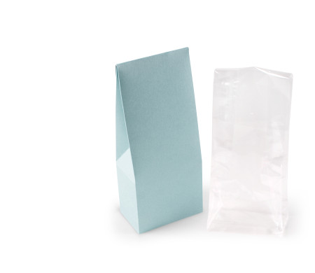 Caja con ventana para alimentación