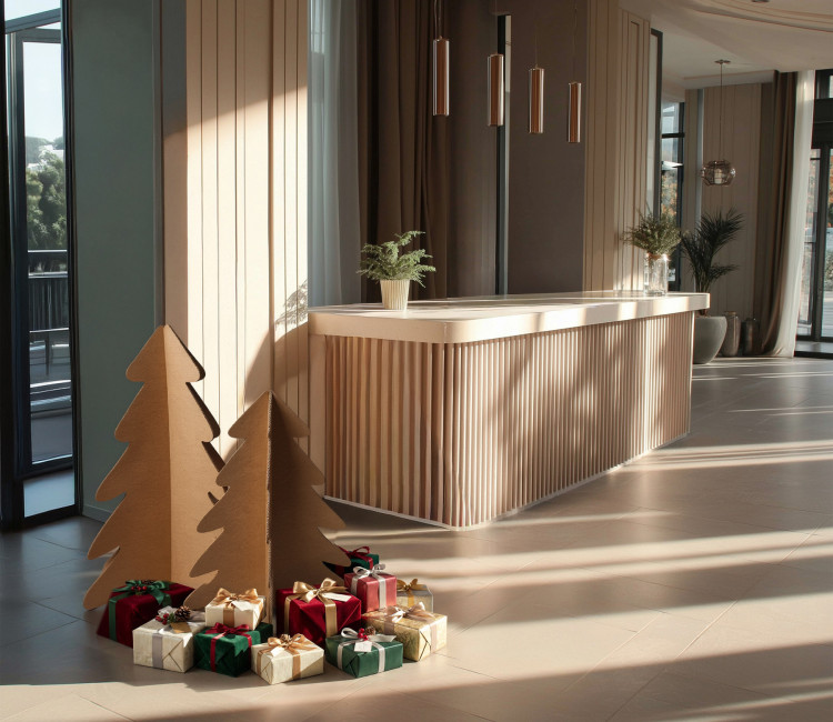 Arbre de noël en carton Personnalisé | SelfPackaging