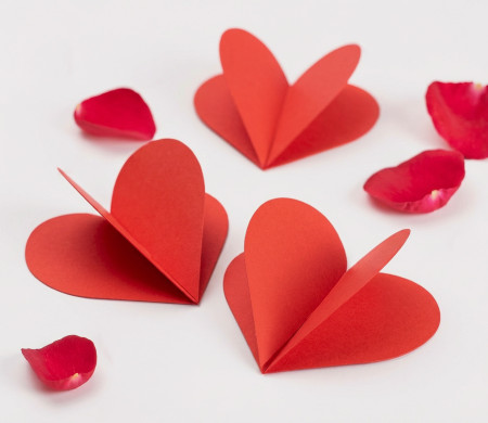 Corazones 3D para Decorar Regalos ¡Cuánto Amor!