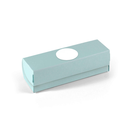 Boîte allongée avec couvercle pour macarons