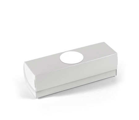 Elongated box with lid for macarons