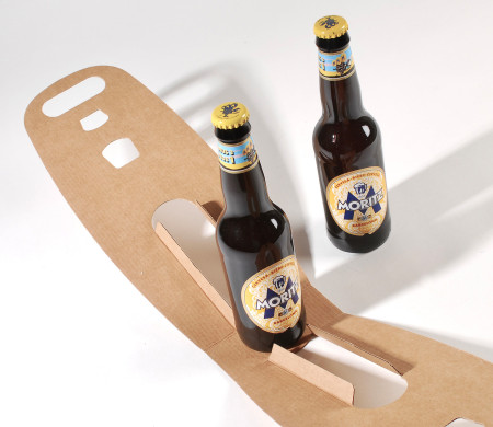 Personalised cardboard box for 330ml beer bottles