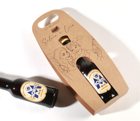 Porta bottiglie in cartone per pack di birra artigianale