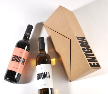 Caja para botella de vino como regalo corporativo